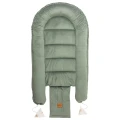 (Outlet) Muślinowy Kokon Comfort - Baby Safari i oliwkowy Velvet - opinie