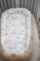 (Outlet) Kokon XXL 65 x 120 cm - Swan Family i Cappuccino Soft Velvet - opinie