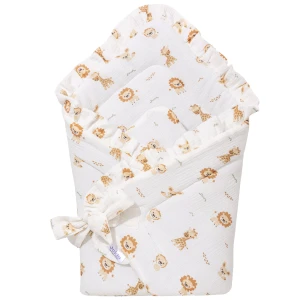 (Outlet) Muślinowy Rożek niemowlęcy - Baby Safari