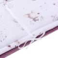 (Outlet) Ochraniacz do łóżeczka - Lovely Mouse i Wrzosowy Soft Velvet - opinie