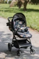 Dwustronna wkładka do wózka spacerowego - Peony Black - opinie