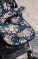 Dwustronna wkładka do wózka spacerowego - Peony Black - opinie