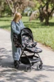 Dwustronna wkładka do wózka spacerowego - Peony Black - opinie