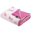Zestaw przedszkolaka (kocyk z poduszką) - Super Puppy Pink i Purpurowe Minky - opinie
