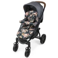 Dwustronna wkładka do wózka spacerowego - Peony Black - opinie