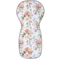 Dwustronna wkładka do wózka spacerowego - Peony White - opinie