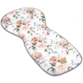 Dwustronna wkładka do wózka spacerowego - Peony White - opinie