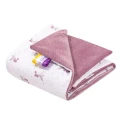Kocyk niemowlęcy 55x75cm - Blackberry Dreams i Old Rose Velvet  - opinie