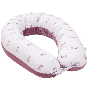 Poduszka ciążowa - Blackberry Dreams i Old Rose Velvet