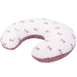Poduszka rogal + zdejmowana poszewka -Blackberry Dreams i Old Rosa Velvet  
