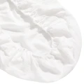 Muślinowe prześcieradło z gumką do łóżeczka 120x60cm - White - opinie