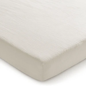Muślinowe prześcieradło z gumką do łóżeczka 120x60cm - Linen
