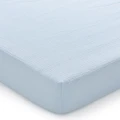 Muślinowe prześcieradło z gumką do łóżeczka 120x60cm -Blue - opinie