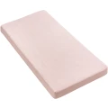 Muślinowe prześcieradło z gumką do łóżeczka 120x60cm - Pink - opinie