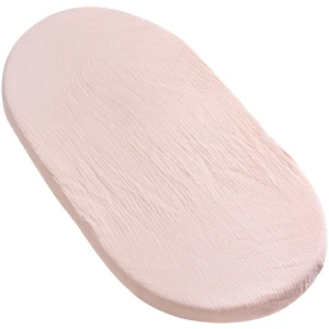 Muślinowe prześcieradło z gumką do GONDOLI i KOŁYSKI 80 x 40 cm - Pink