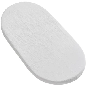 Muślinowe prześcieradło z gumką do GONDOLI i KOŁYSKI 80 x 40 cm - Grey