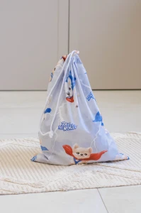 Worek na kapcie do żłobka/ przedszkola-  Super Puppy Blue
