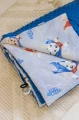 Zestaw przedszkolaka (kocyk z poduszką) - Super Puppy Blue i Granatowe Minky - opinie
