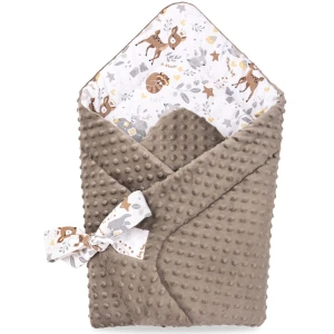 (Outlet) Rożek niemowlęcy Minky - Magical Woodland i minky Mokka