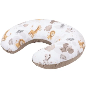 Poduszka rogal + zdejmowana poszewka - African Dreams i Mocha Soft Velvet