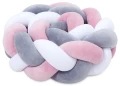 (Outlet) Ochraniacz warkocz do łóżeczka pleciony, 200 cm - Mix Pink - opinie