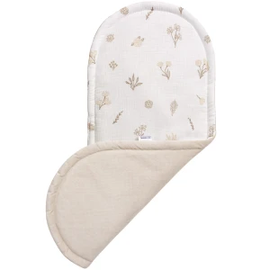 (Outlet) Muślinowy Materac do kokonu Comfort - Golden Meadow i Ecru Velvet