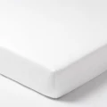 (Outlet) Bawełniane prześcieradło z gumką do łóżeczka 160x80cm - w kolorze białym - opinie