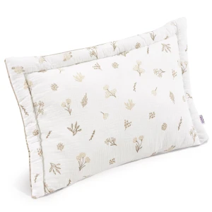 (Outlet) Muślinowa Pełna poduszka 40 x 60cm - Golden Meadow i Ecru Velvet