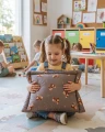 Zestaw przedszkolaka (kocyk z poduszką) - Baby Bear Brown i Mokka Minky - opinie