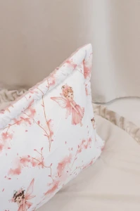 (Outlet) Pełna poduszka 40 x 60cm - Little Fairy i old rose Minky