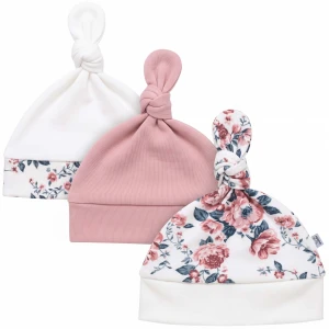 Czapeczka Niemowlęca 3 pack Roses