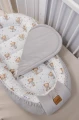 Muślinowy Materac do kokonu Comfort - Teddy Moon i szary Velvet - opinie