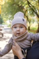 Czapeczka z wełny Merino - BEIGE MELANGE - opinie
