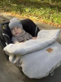 Okrycie, osłonka na nóżki do fotelika samochodowego i wózka spacerowego - Boucle Grey - opinie