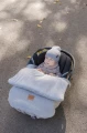 Okrycie, osłonka na nóżki do fotelika samochodowego i wózka spacerowego - Boucle Grey - opinie