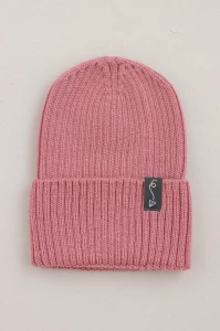 (Outlet) Czapeczka z wełny Merino - PINK