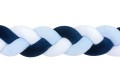 Ochraniacz warkocz do łóżeczka pleciony, 200 cm - Mix Blue - opinie