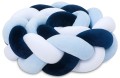 Ochraniacz warkocz do łóżeczka pleciony, 200 cm - Mix Blue - opinie